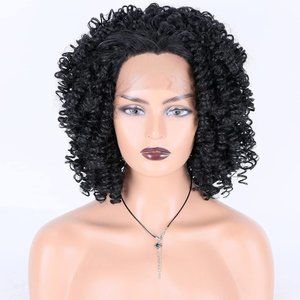 13×4 Lace Front Wigs-Short Bob Afro Kinky Hair Wigs